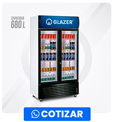 Exhibidor Visicooler de 2 puertas Capacidad 680 Litros GF-VC-680-2