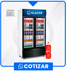 Exhibidor Visicooler de 2 puertas Capacidad 680 Litros GF-VC-680-2