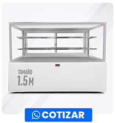 Vitrina Pastelera Diseño Recto Ancho 1.5 metros KK-DG1500